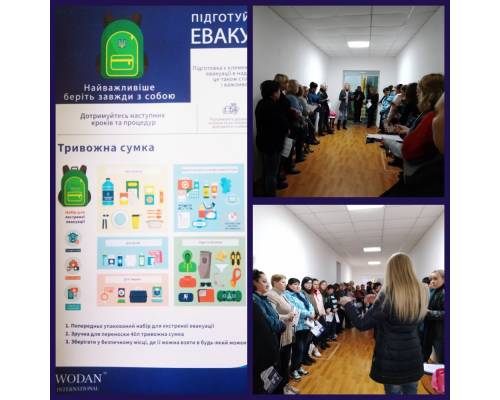 Тренерами - волонтерами DORKAS з працівниками ЗПШ «Еврика» були проведені навчання з ЦЗ. Мета зустрічі – надати рекомендації щодо дій населення Запорізької області у зонах з підвищеною небезпекою перебування, практичних порад щодо дій у надзвичайних ситуаціях військового характеру. Тренери звернули увагу на питання організації проведення евакуації та недопустимості ігнорування сигналу «Увага всім! Повітряна тривога». 